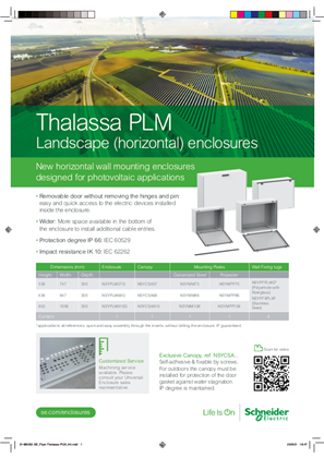Image of Thalassa PLM : enclosures for solar plant string combiners