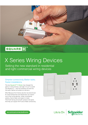 Image of Square D™ X Series Wiring Devices Brochure