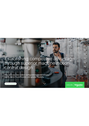 Image of Establishing competitive advantage through superior machine motion control design
