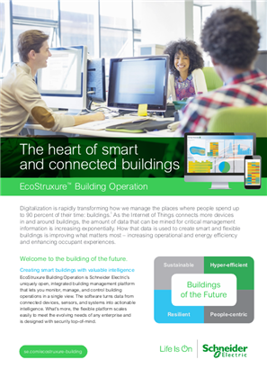 Podoba osebe EcoStruxure™ Building Operation - The heart of smart and connected buildings