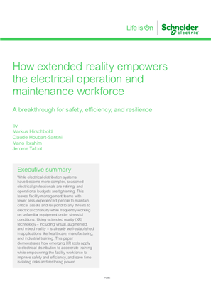 Image of How extended reality empowers the electrical operation and maintenance workforce
