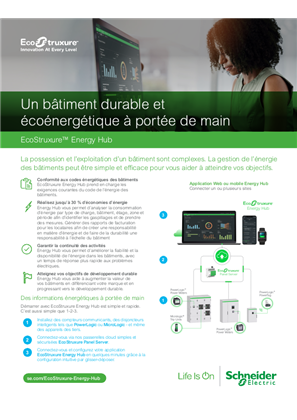 Image de EcoStruxure™ Energy Hub - Un bâtiment durable et écoénergétique à portée de main