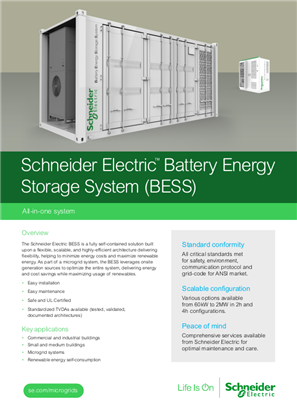 Image of Battery Energy Storage System (BESS) Brochure (1.2)