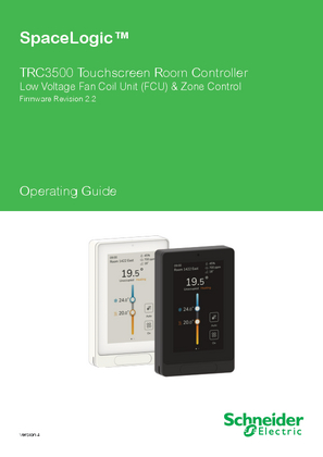 Image of SpaceLogic Touchscreen Room Controller TRC3500 Operating Guide