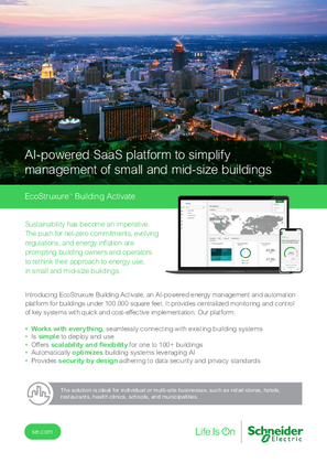 Image of EcoStruxure Building Activate - Flyer