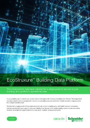Attēls ar EcoStruxure Building Data Platform Brochure