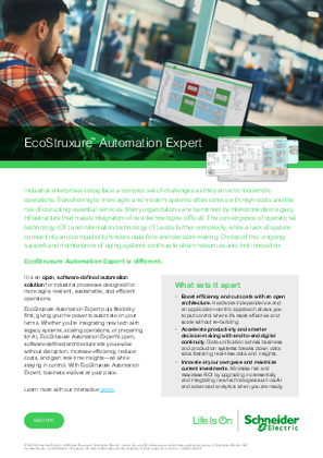 Image of EcoStruxure™ Automation Expert, Brochure