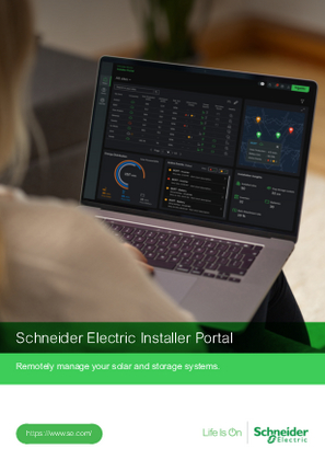 Image of Schneider Electric Installer Portal Brochure