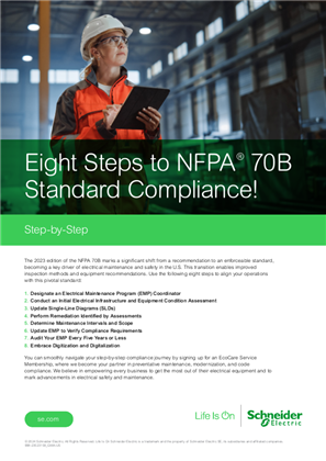 Image of Eight Steps to NFPA® 70B Standard Compliance!