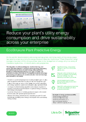 Image of EcoStruxure Plant Predictive Energy Brochure