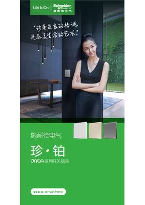 的映像 UNICA 珍·铂系列开关插座用户手册