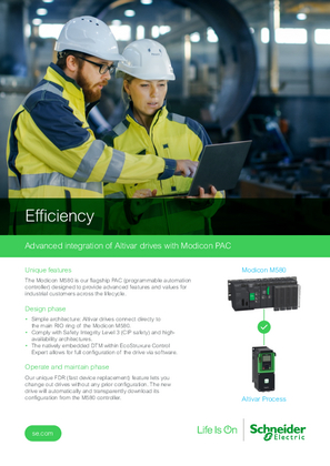 Image of Advanced integration of Altivar drives with Modicon PAC