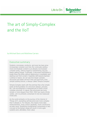 Image of The art of Simply-Complex and the IIoT