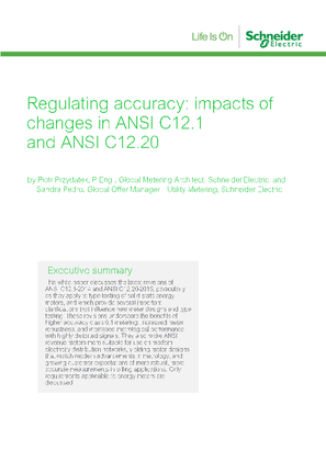 Imagen de Regulating accuracy: impacts of changes in ANSI C12.1 and ANSI C12.20