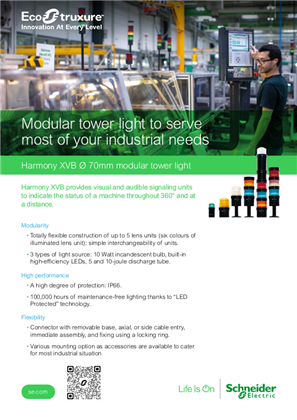 Podoba osebe Harmony XVB Ø 70mm modular tower light
