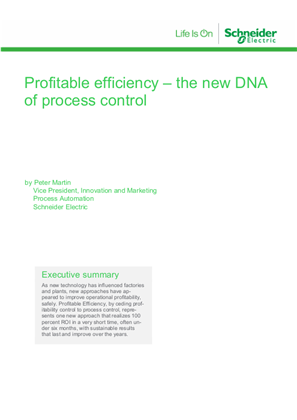 Image of Profitable efficiency – the new DNA of process control
