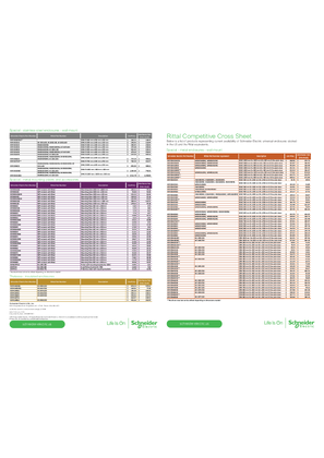 Image of Rittal Competitive Cross References Brochure