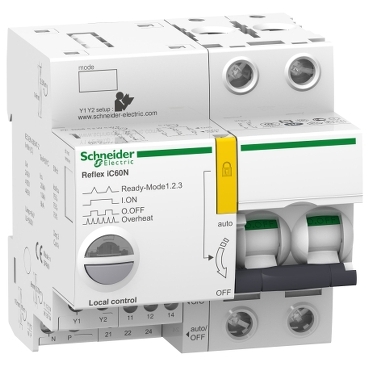 的映像 A9C52240 : Reflex iC60N 集成控制断路器, C曲线, 2P, 40A (不带 Ti24 接口)