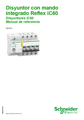 Imagen de Disyuntor con mando integrado Reflex iC60 Disyuntores - Manual de referencia
