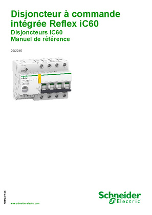 Image de Disjoncteur à commande intégrée Reflex iC60 - Manuel de référence
