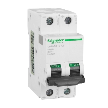 的映像 A9N22020 : C65H-DC 断路器, B曲线, 1A, 2P, Icu=10kA