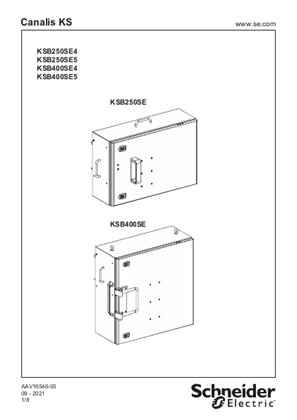 Görüntüsü KSB...SE. - TAP-OFF UNIT 250A / 400A FOR FUSE T1 - Instruction Sheet