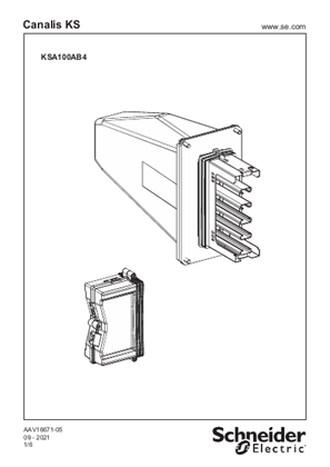 Imagen de KSA100AB4 - END FEED UNIT 100A - Hoja de instrucciones