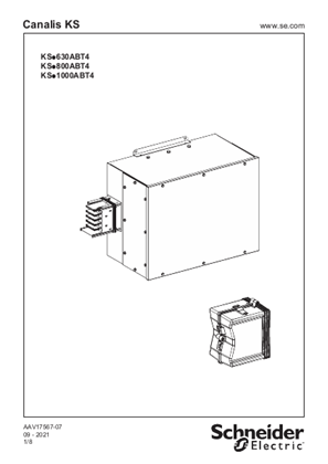 イメージ KS.....ABT4 - FEED UNITS 630/800/1000A - Instruction Sheet