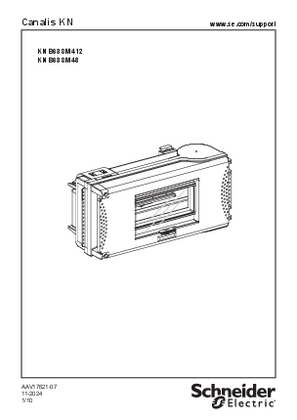 イメージ KNB63SM... - TAP-OFF UNIT 63A FOR MODULAR EQUIPMENT - Instruction Sheet