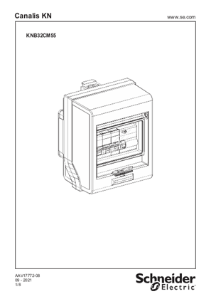 Image of KNB32CM55 - TAP-OFF UNIT 32A FOR MODULAR EQUIPMENT - Instruction Sheet