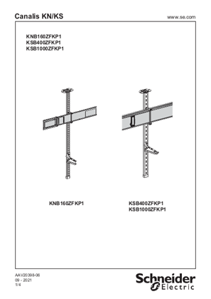 的映像 KNB/KSB ...ZFKP1 - VERTICAL PENDANT KIT - 说明页