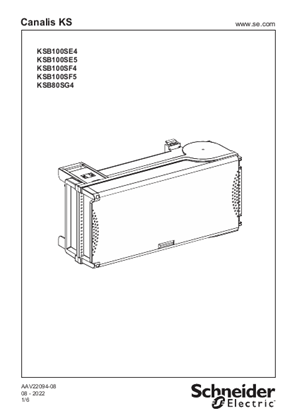 Image of KSB...S.. - TAP-OFF UNIT - Instruction Sheet