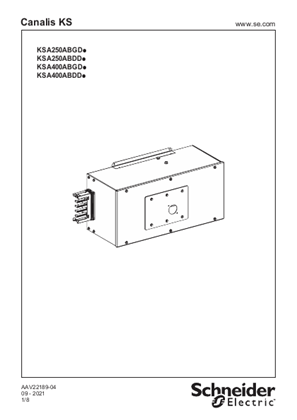 ภาพของ KSA...AB.D. - 250/400A END FEED UNIT - Instruction Sheet