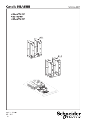 Image of KBA/KBB 40ZF... - FIXING BRACKET - Instruction Sheet