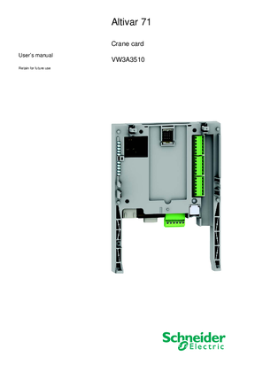 Image of ATV71 Crane card manual - VW3A3510