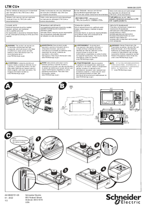 Image of LTM CU - LTM R control operator unit - Instruction sheet