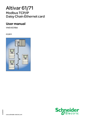 Imagem de ATV61/71 Modbus TCP/IP manual - Daisy Chain Ethernet card - VW3A3310D