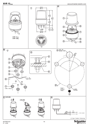 的映像 XVR13... Rotating mirror beacons, diam. 130mm