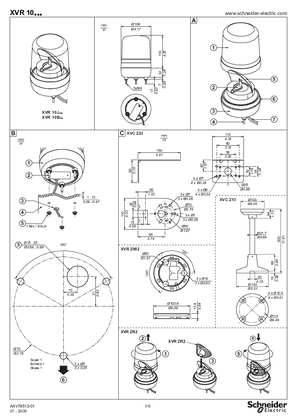 的映像 XVR10... Rotating mirror beacons, diam. 106mm