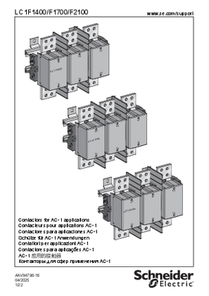 的映像 LC1F1400...F2100 Contactors - 说明页