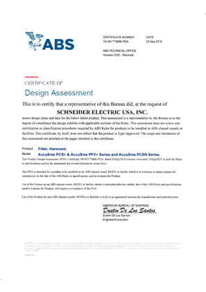 的映像 ABS PDA Certificate 2018