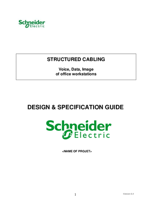 Imagem de Structured cabling - Actassi technical specifications New version
