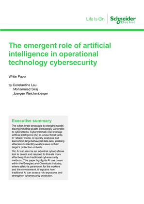 Image of The emergent role of artificial intelligence in operational technology cybersecurity