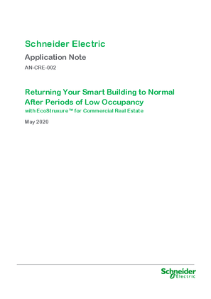 Image of Returning Your Smart Building to Normal After Periods of Low Occupancy with EcoStruxure™ for Commercial Real Estate