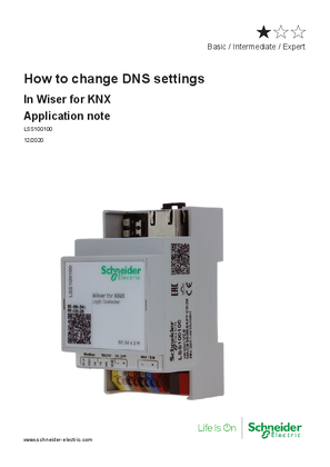 Image of Wiser for KNX – How to change DNS settings for remote connectivity controller’s DNS