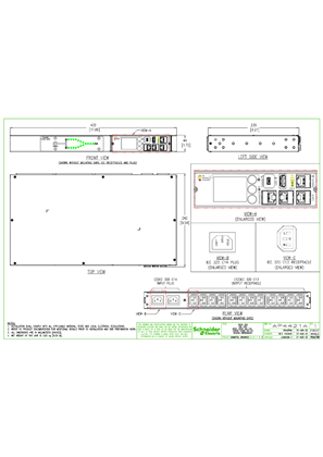 的映像 AP4421A-Rack ATS 10A 230V 2-IEC320 C14 IN 12-IEC320 C13 OUT
