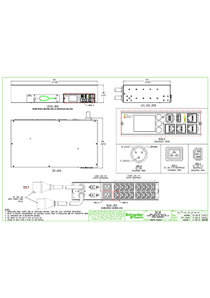 的映像 AP4424A-Rack ATS 32A 230V 2-IEC309 IN 16-IEC320 C13 2-IEC320 C19 OUT