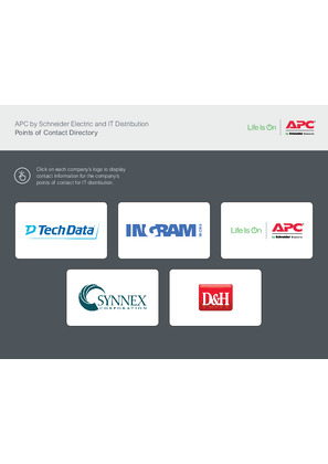 Image of APC by Schneider Electric and IT Distribution Points of Contact Directory