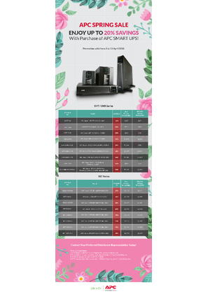 Image of APC 2018 Spring Sales Promo