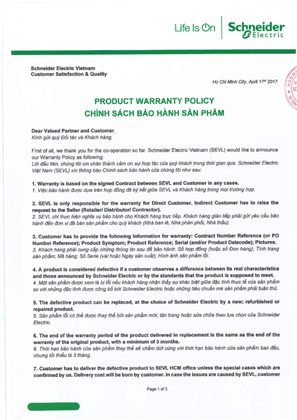 Hình ảnh của Chính Sách Bảo Hành APC by Schneider Electric